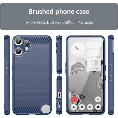 Coque pour Nothing CMF Phone 2 Pro, Techsuit, Carbone, Bleue