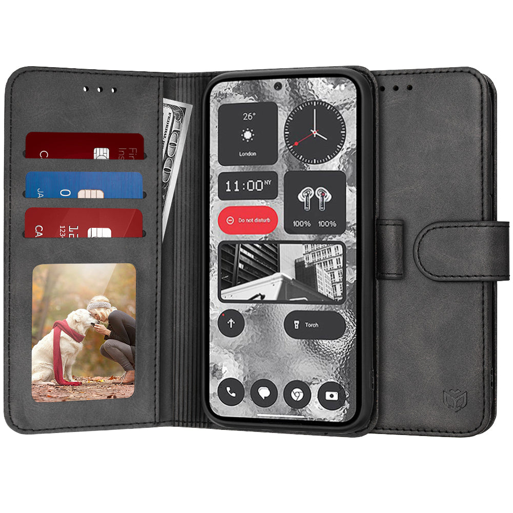 Custodia per Nothing Phone (2), Techsuit, Diary Book, Nera