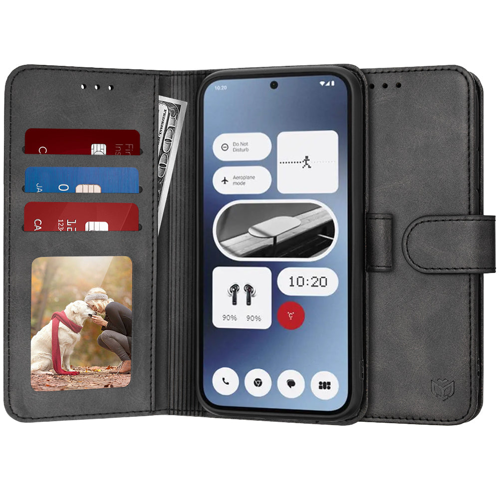 Custodia per Nothing Phone (2a) Plus / Phone (2a), Techsuit, Diary Book, Nera