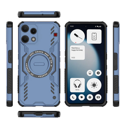Custodia MagSafe per Nothing Phone (3a) Lite, Techsuit, ArmorMag, Blu