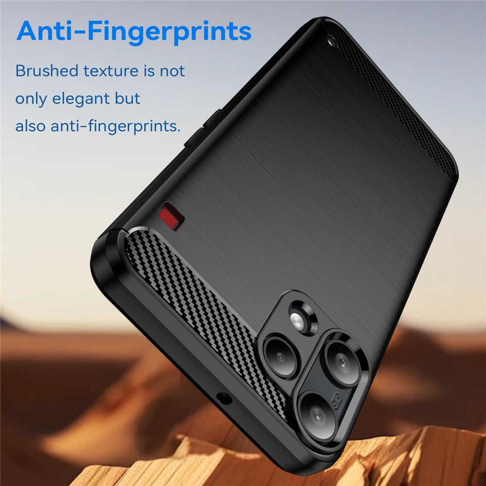 Custodia per Nothing Phone (3a) Lite, Techsuit, Carbonio, Nera