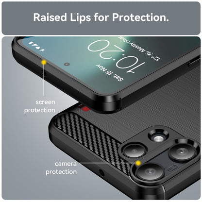 Custodia per Nothing Phone (3a) Lite, Techsuit, Carbonio, Nera