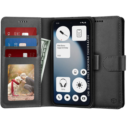 Étui pour Nothing Phone (3a) Lite, Techsuit, Diary Book, Noir