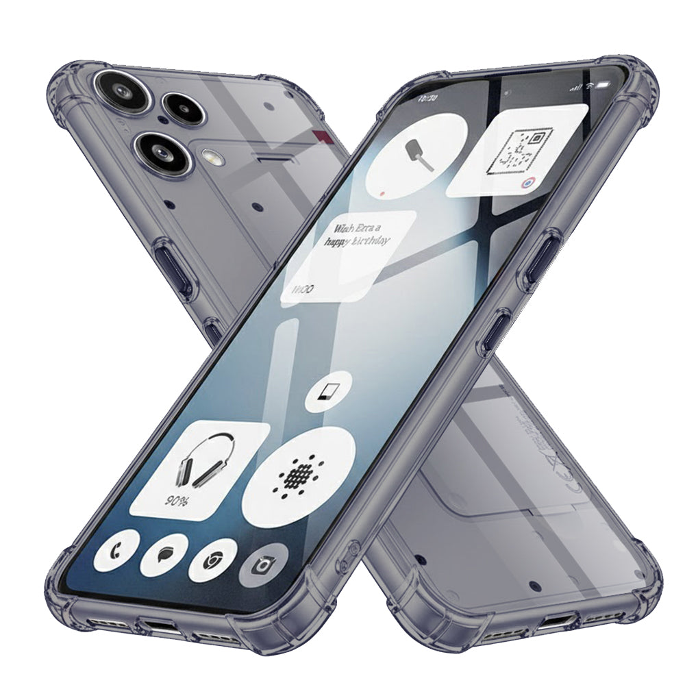 Étui pour Nothing Phone (3a) Lite, Techsuit, Shockproof Clear, Noir
