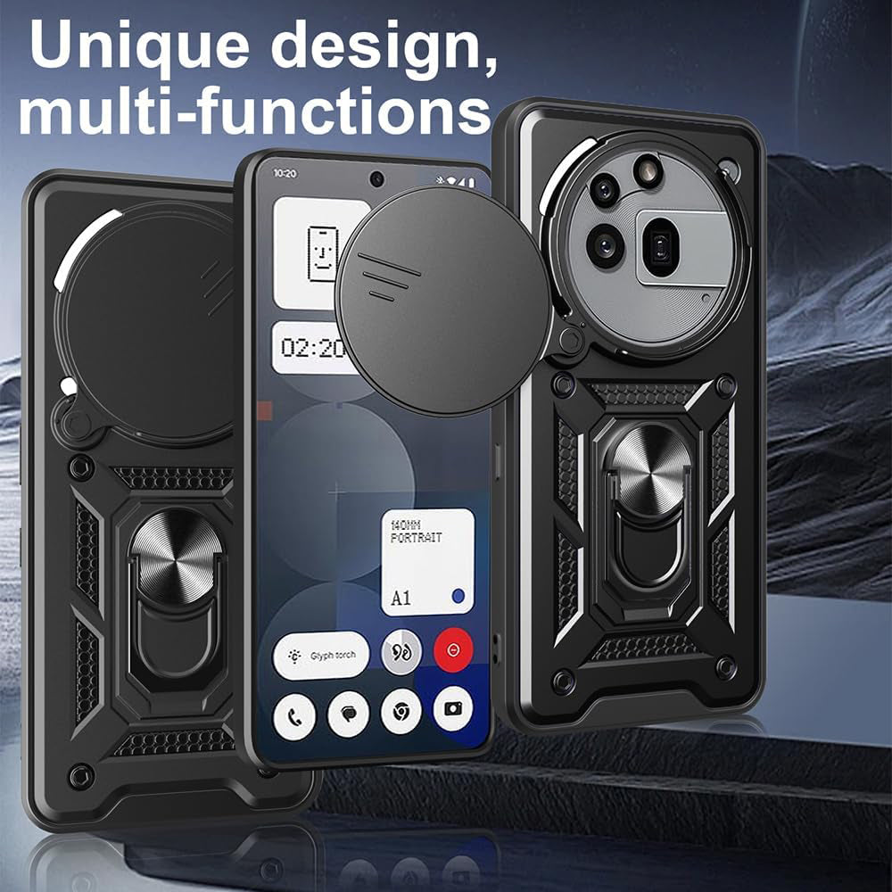 Custodia per Nothing Phone (3a) Pro, Techsuit, CamShield, Blu