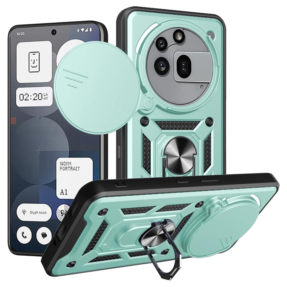Coque pour Nothing Phone (3a) Pro, Techsuit, CamShield, Vert