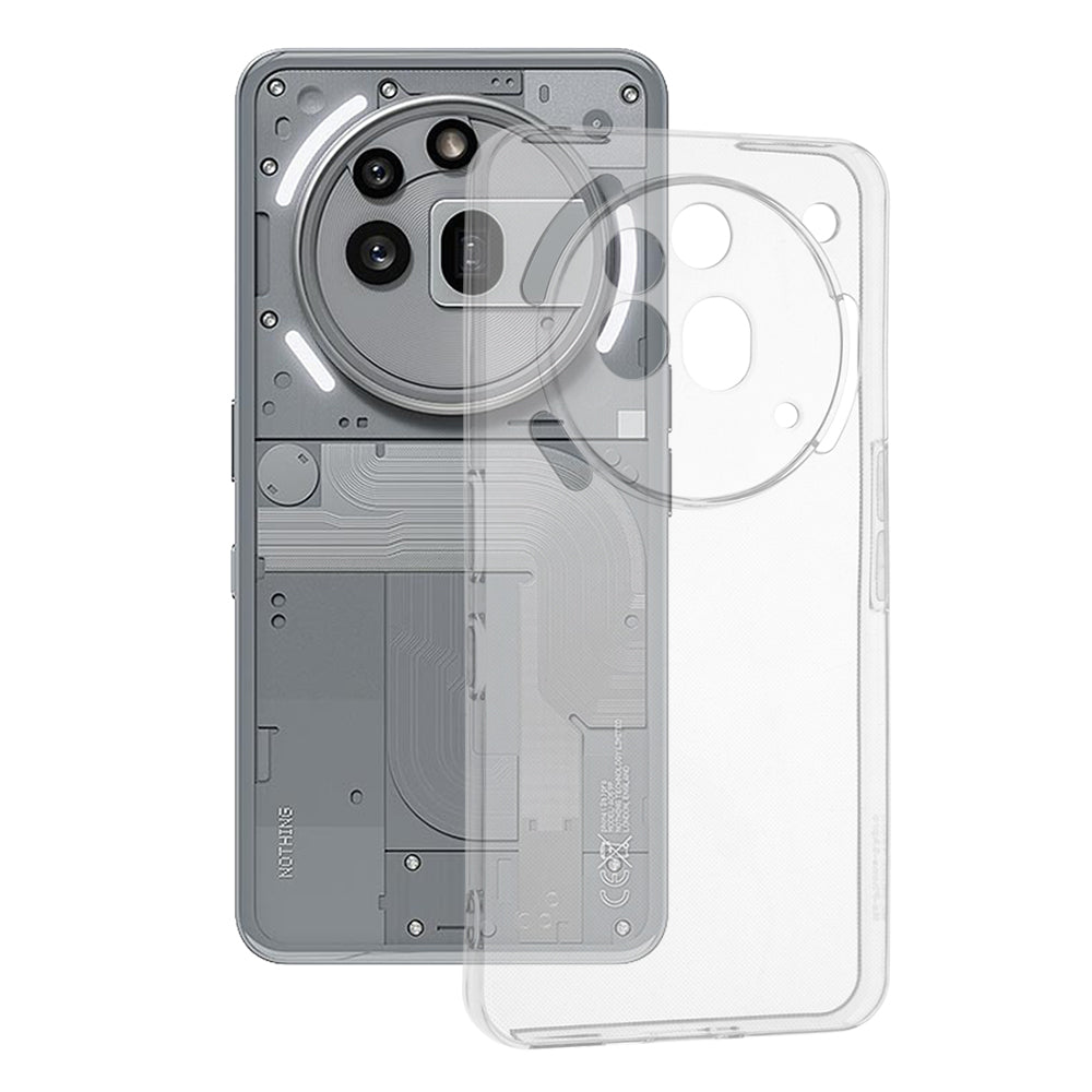 Custodia per Nothing Phone (3a) Pro, Techsuit, Chiara, Trasparente