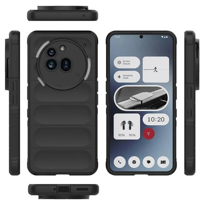 Custodia per Nothing Phone (3a) Pro, Techsuit, Magic Shield, Nera