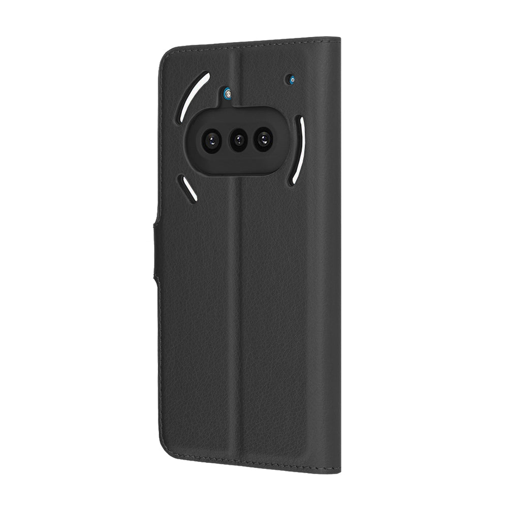 Custodia per Nothing Phone (3a), Techsuit, Leather Folio, Nera