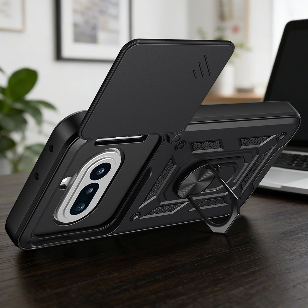 Custodia per Nothing Phone (4a), Techsuit, CamShield, Nera