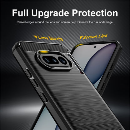 Étui pour Nothing Phone (4a), Techsuit, Carbone, Noir