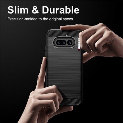Étui pour Nothing Phone (4a), Techsuit, Carbone, Noir