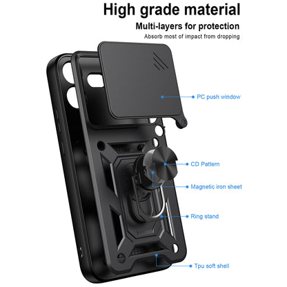 Coque pour Nothing Phone (4b), Techsuit, CamShield, Bleue