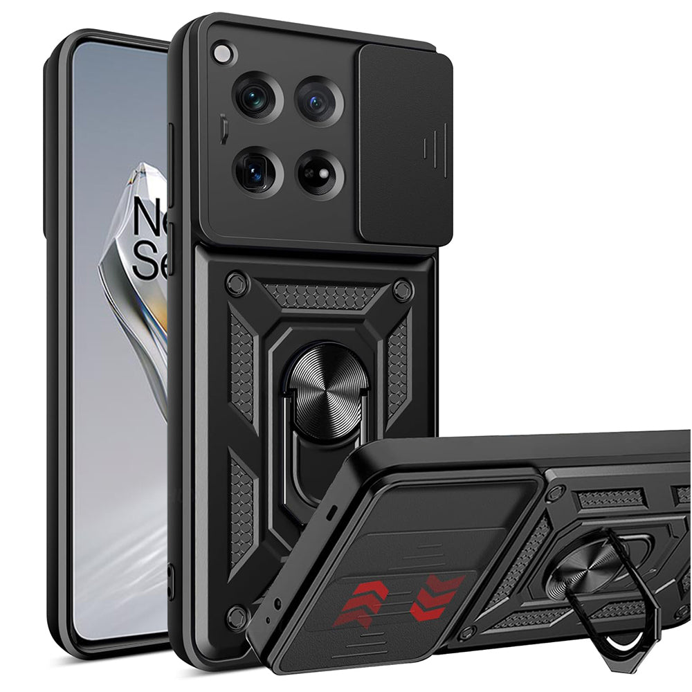Coque pour OnePlus 12, Techsuit, CamShield, Noire