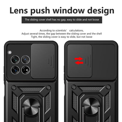 Coque pour OnePlus 12, Techsuit, CamShield, Noire