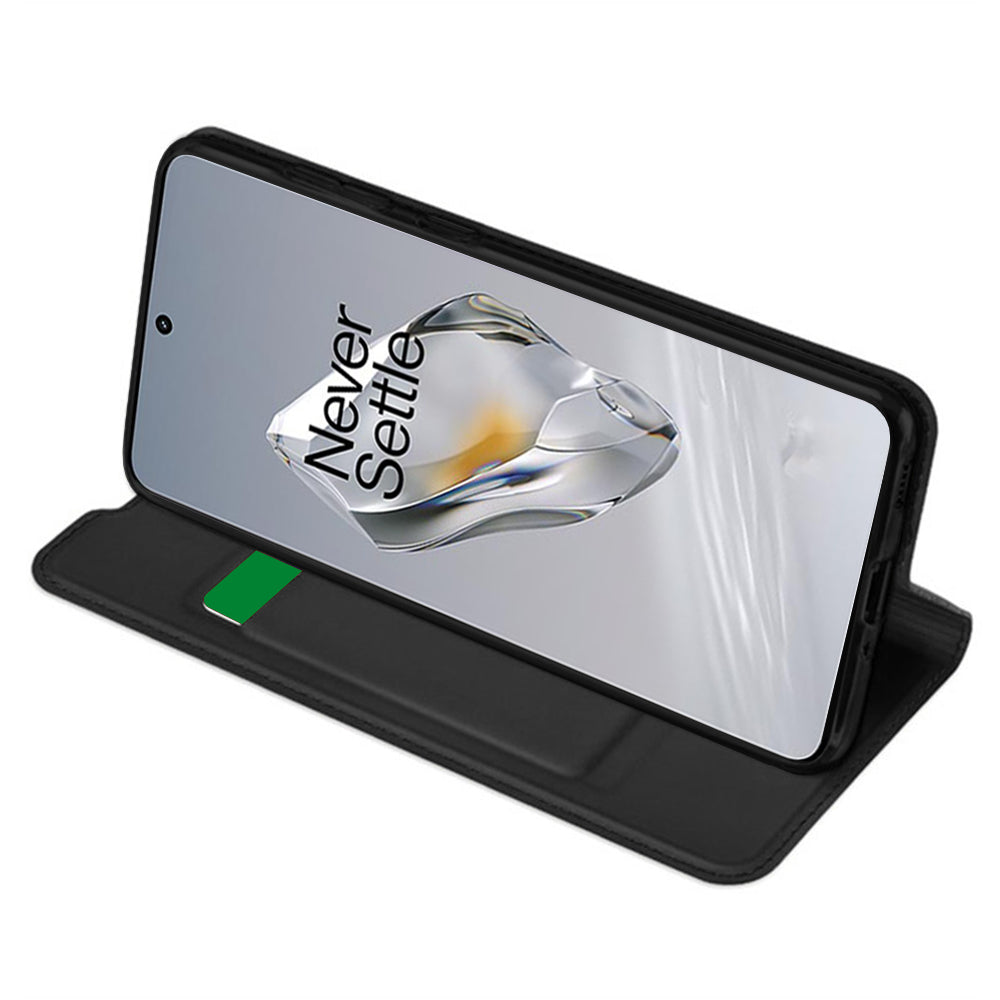 Custodia per OnePlus 12, Techsuit, Magskin Book, Nera