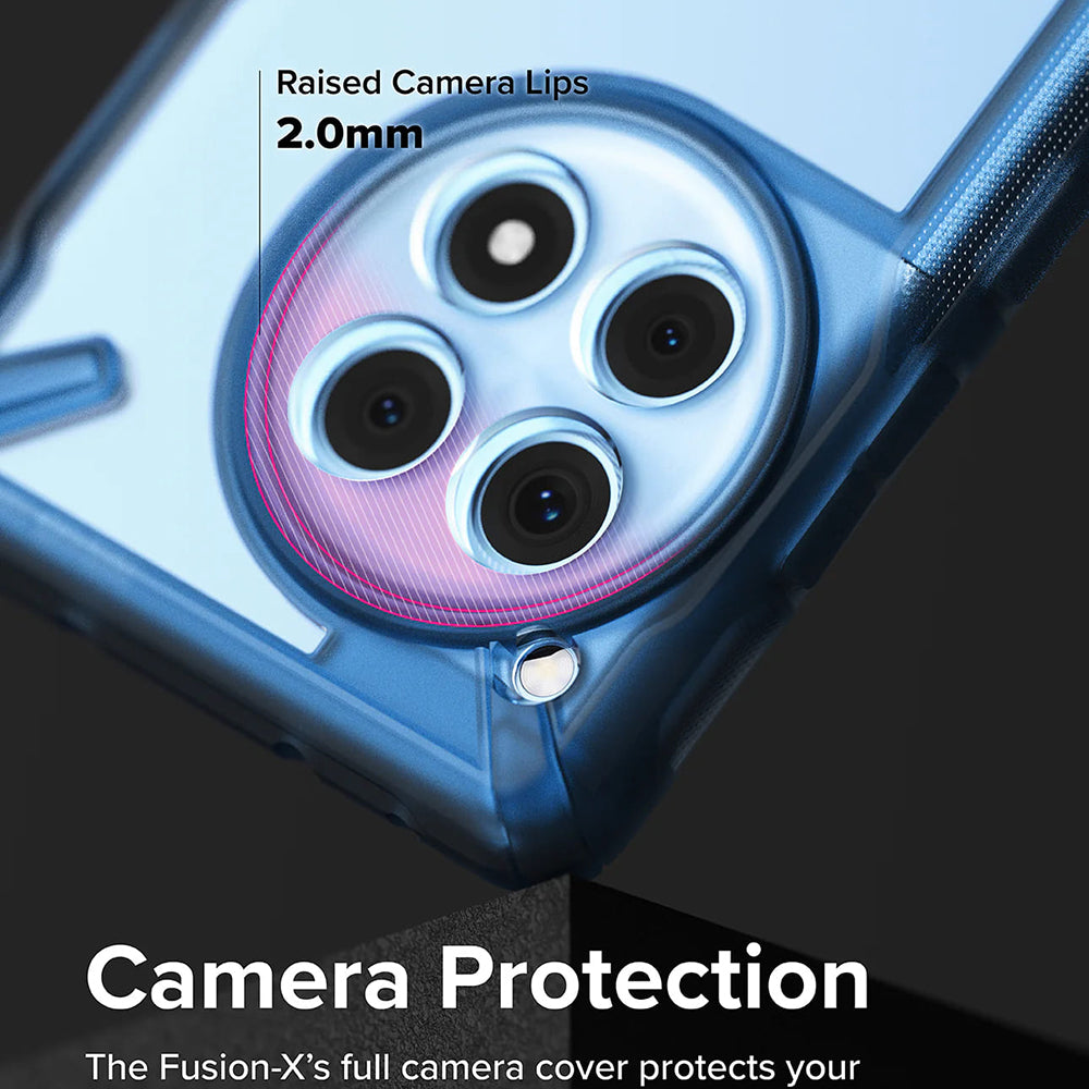 Étui pour OnePlus 12R, Ringke, Fusion X, Bleu