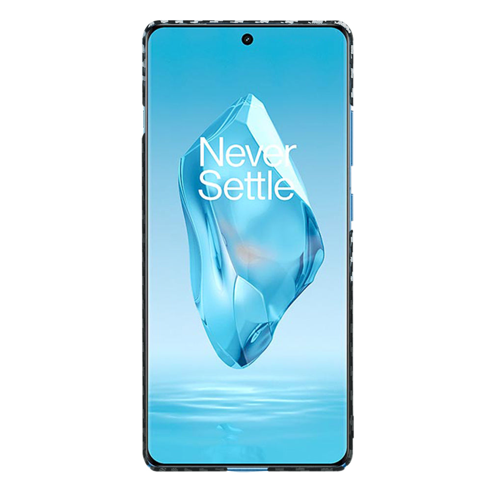 Case for OnePlus 12R, Techsuit, Carbonite FiberShell, Black Gray