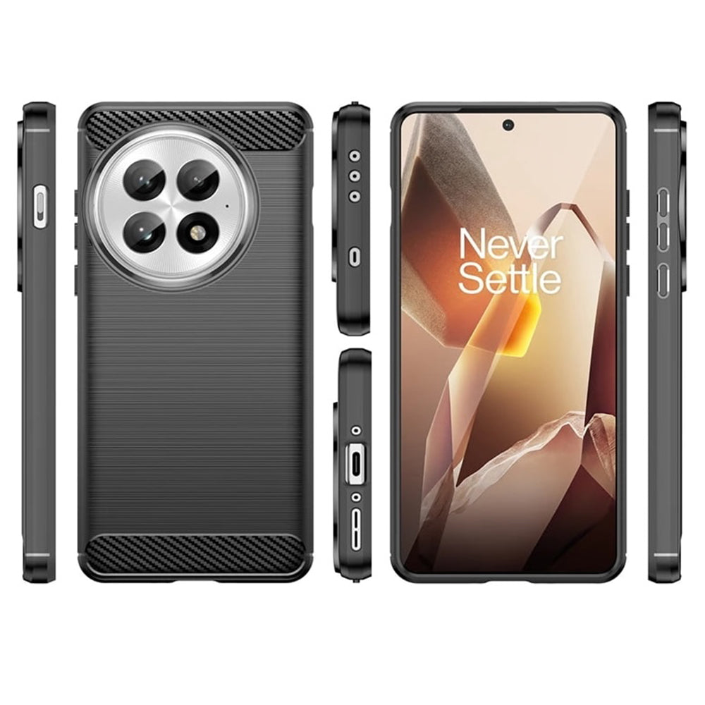Coque pour OnePlus 13, Techsuit, Carbone, Bleue