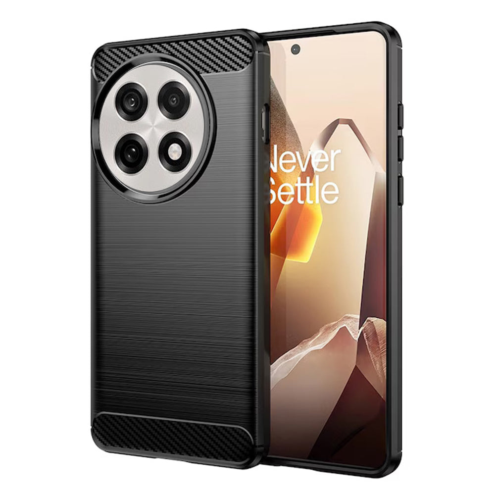 Coque pour OnePlus 13R, Techsuit, Carbone, Noire