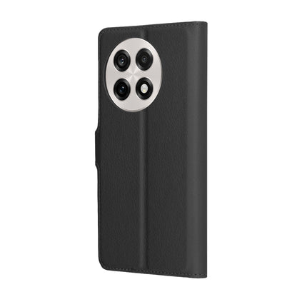 Hülle für OnePlus 13R, Techsuit, Leder-Folio, Schwarz