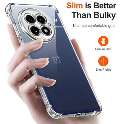 Custodia per OnePlus 13R, Techsuit, Shockproof Clear, Trasparente