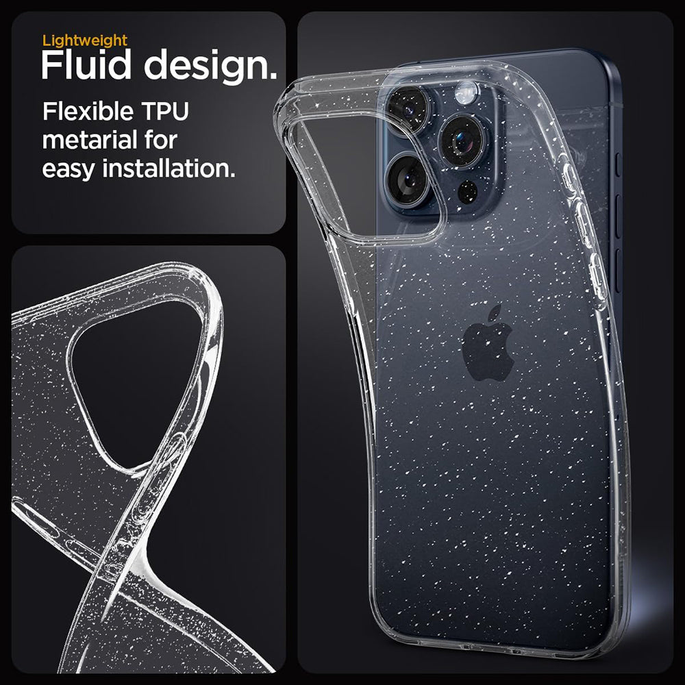 Custodia per OnePlus 13R, Techsuit, SparkleSkin, Trasparente