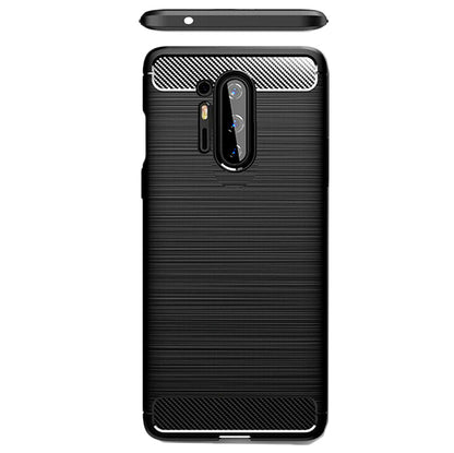 Custodia per OnePlus 8 Pro, Techsuit, Carbonio, Nera
