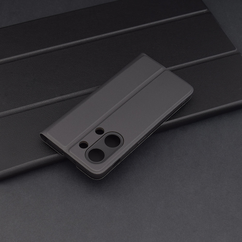 Custodia per OnePlus Nord 3, Techsuit, Magskin Book, Nera