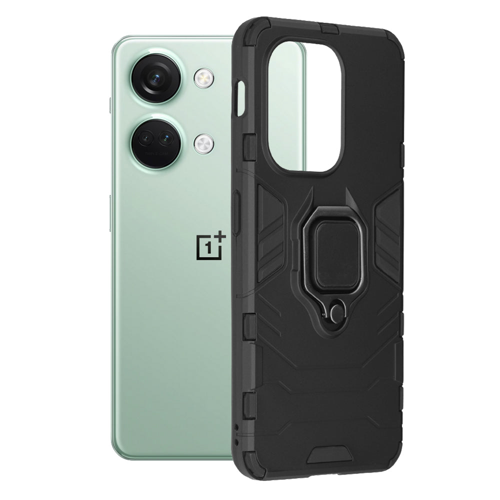 Custodia per OnePlus Nord 3, Techsuit, Shield, Nera