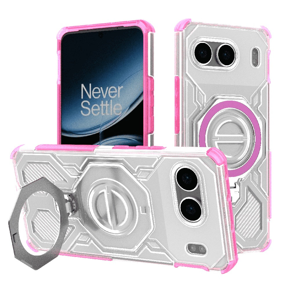 Coque pour OnePlus Nord 4, Techsuit, Carbon Shield Pro, Rose
