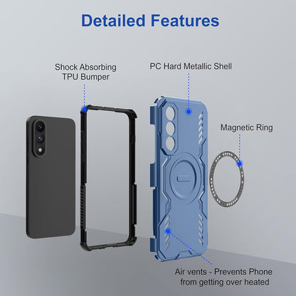 Custodia MagSafe per OnePlus Nord 5, Techsuit, ArmorMag, Blu