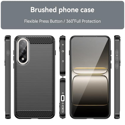 Custodia per OnePlus Nord 5, Techsuit, Carbonio, Nera