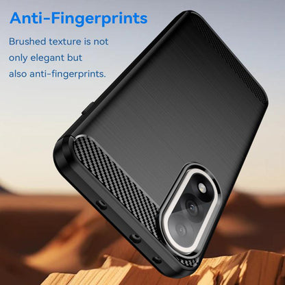 Custodia per OnePlus Nord 5, Techsuit, Carbonio, Nera