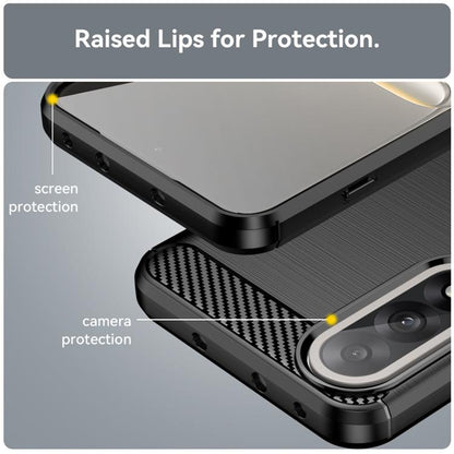 Custodia per OnePlus Nord 5, Techsuit, Carbonio, Nera