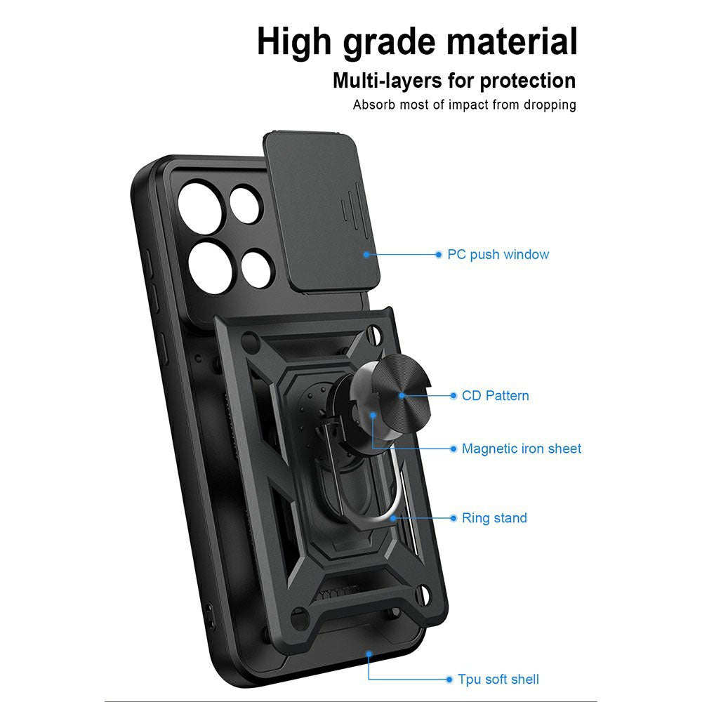 Hülle für OnePlus Nord 6, Techsuit, CamShield, Blau