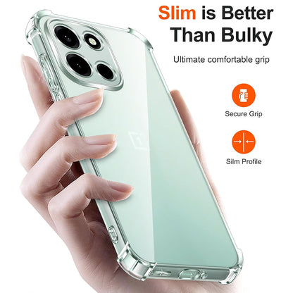 Hülle für OnePlus Nord 6, Techsuit, Shockproof Clear, Transparent