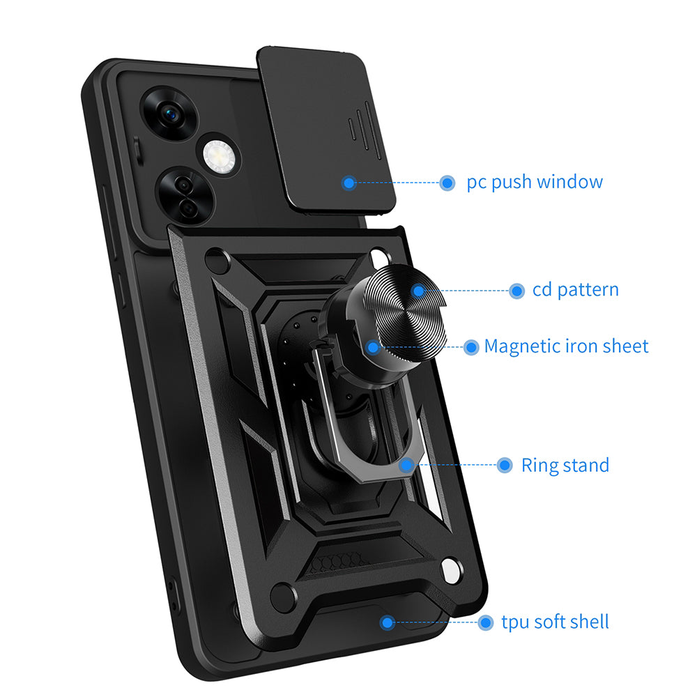 Coque pour OnePlus Nord CE4 Lite, Techsuit, CamShield, Vert