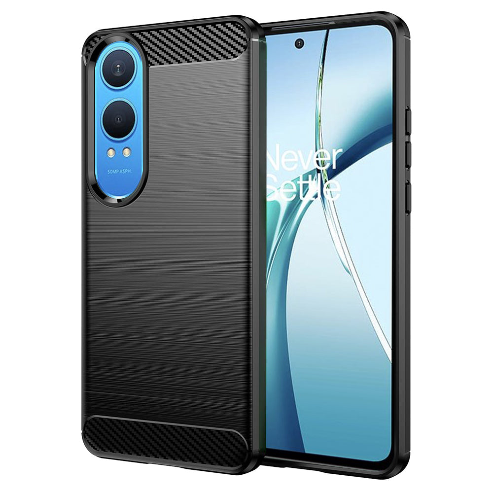 Custodia per OnePlus Nord CE4 Lite, Techsuit, Carbonio, Nera