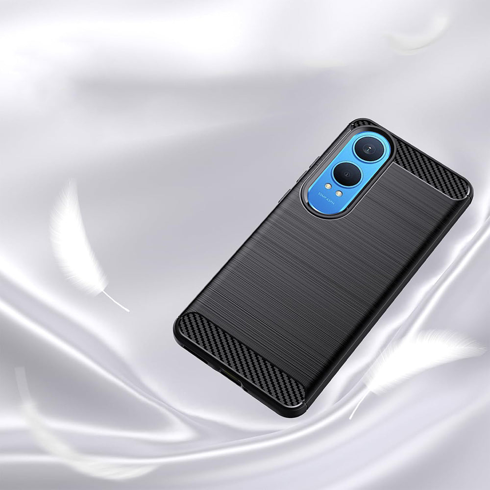Custodia per OnePlus Nord CE4 Lite, Techsuit, Carbonio, Nera