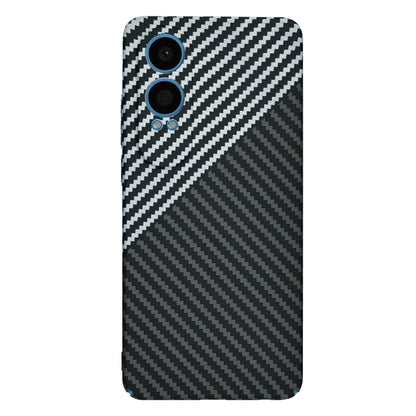 Hülle für OnePlus Nord CE4 Lite, Techsuit, Carbonite FiberShell, Schwarz Grau