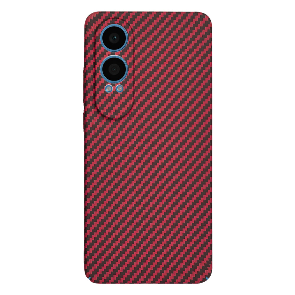 Custodia per OnePlus Nord CE4 Lite, Techsuit, Carbonite FiberShell, Rossa