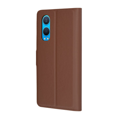 Custodia per OnePlus Nord CE4 Lite, Techsuit, Leather Folio, Marrone