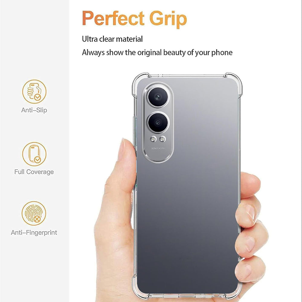Custodia per OnePlus Nord CE4 Lite, Techsuit, Shockproof Clear, Trasparente
