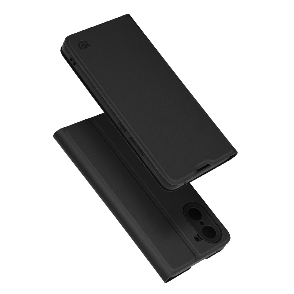 Custodia per OnePlus Nord CE5, Techsuit, Magskin Book, Nera