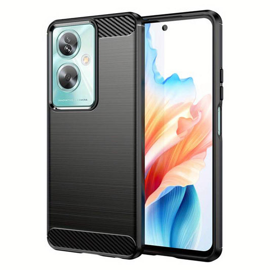 Custodia per OnePlus Nord N30 SE / Oppo A79, Techsuit, Carbonio, Nera