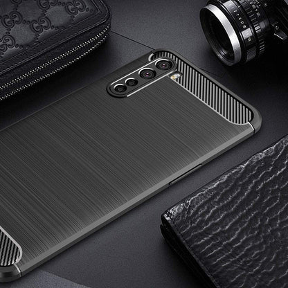 Case for OnePlus Nord, Techsuit, Carbon, Black