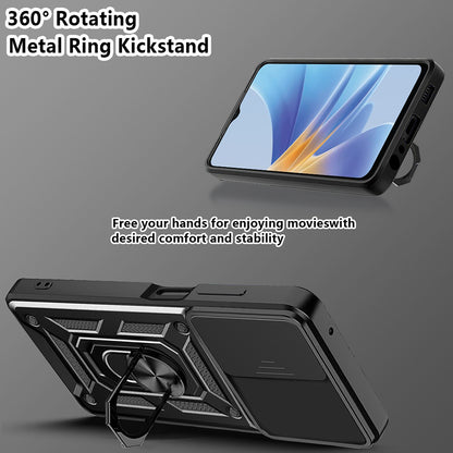 Custodia per Oppo A17, Techsuit, CamShield, Nera