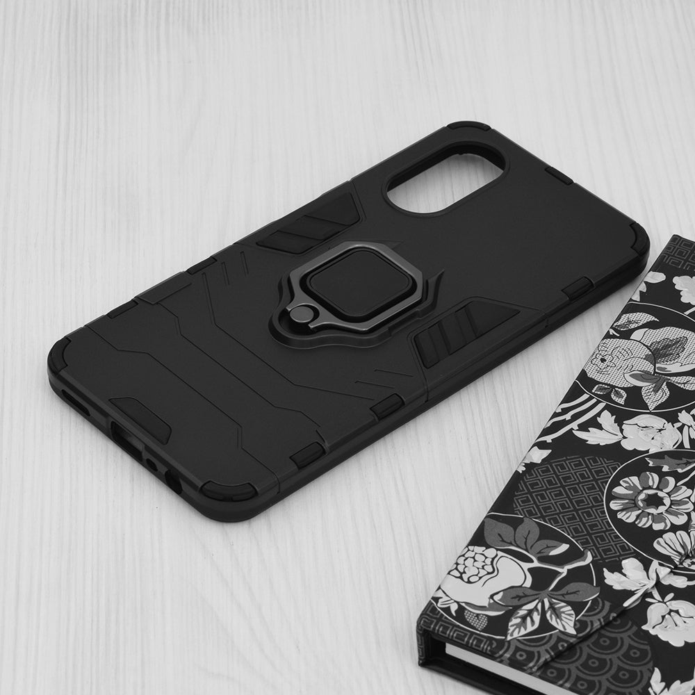 Hülle für Oppo A17, Techsuit, Shield, Schwarz