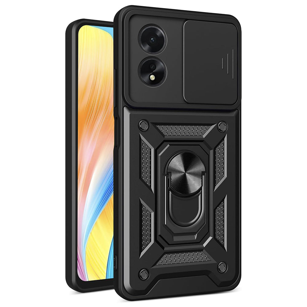 Custodia per Oppo A18 / A38, Techsuit, CamShield, Nera